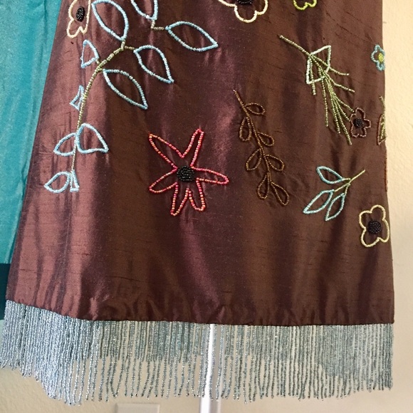 🆕 NICOLE MILLER beaded SILK dress! - Picture 10 of 13